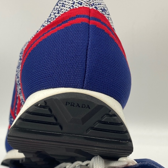 Prada Men's Milano Jacquard-knit Low-top Sneakers - Picture 10 of 10